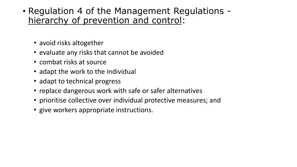 regulation 4 of the management regulations