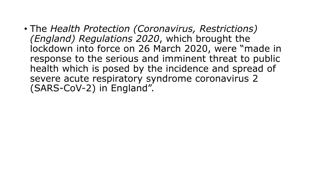 the health protection coronavirus restrictions
