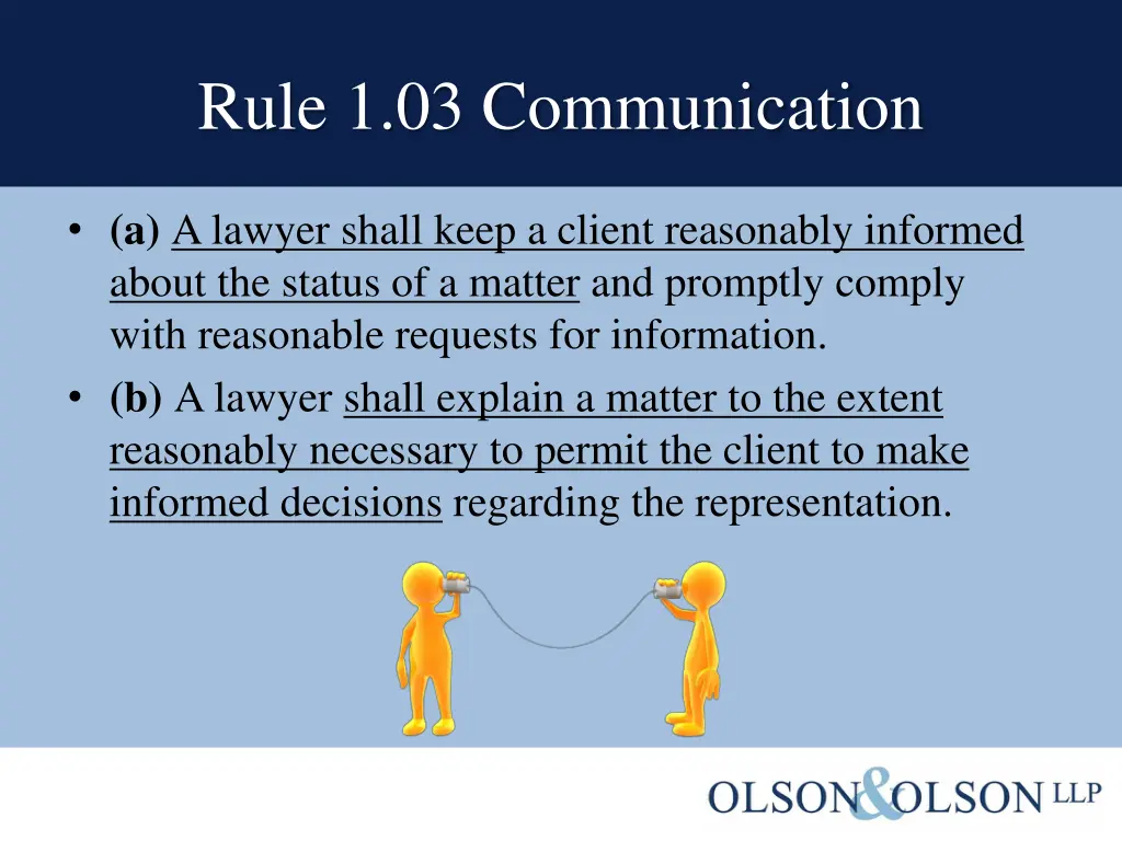 rule 1 03 communication