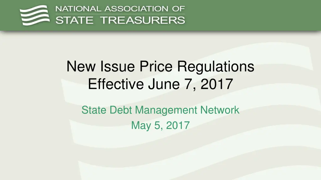 new issue price regulations effective june 7 2017