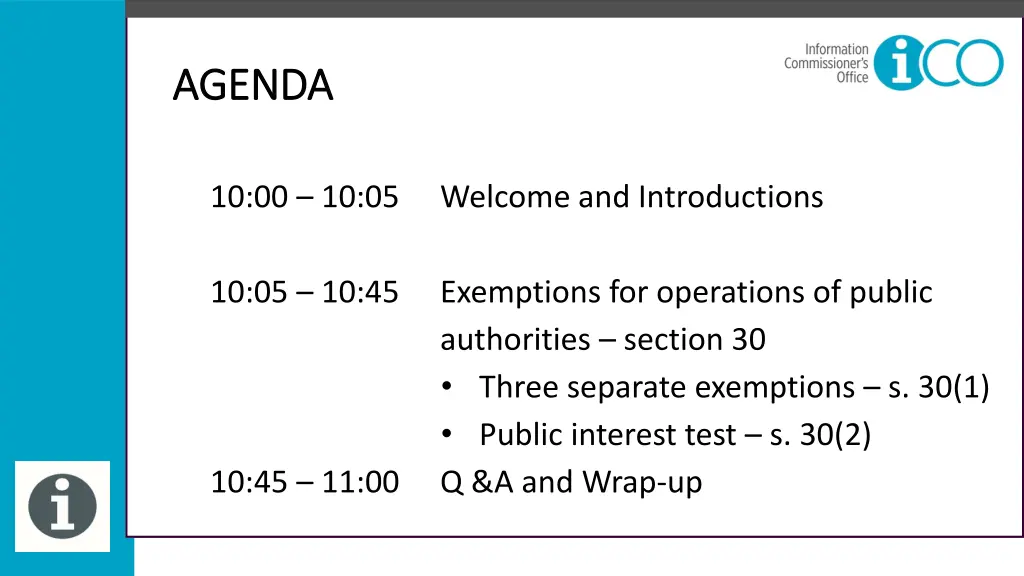 agenda agenda