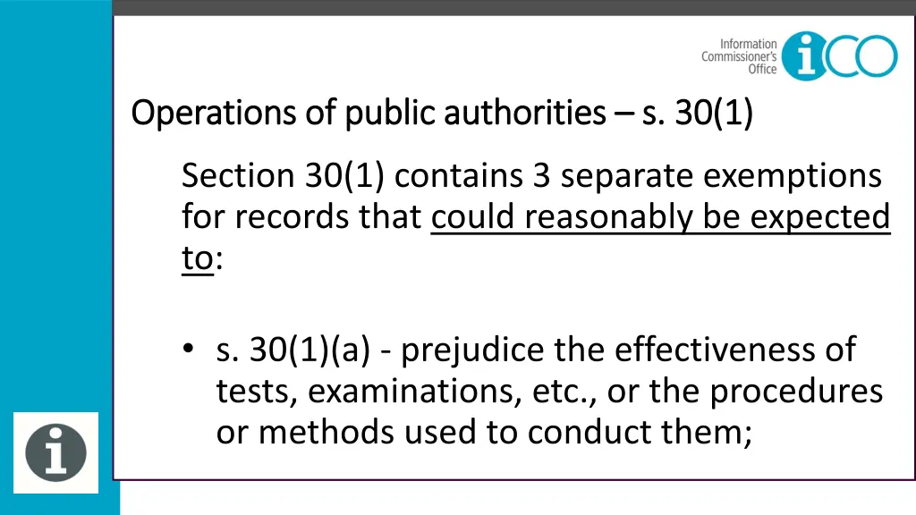 operations of public authorities operations