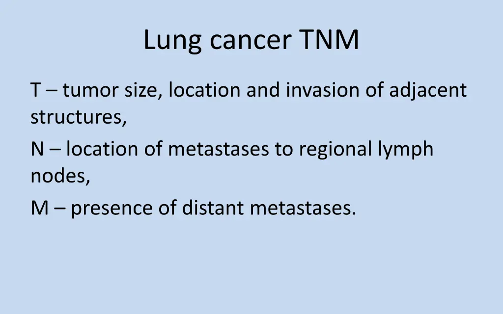 lung cancer tnm