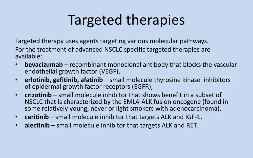 targeted therapies