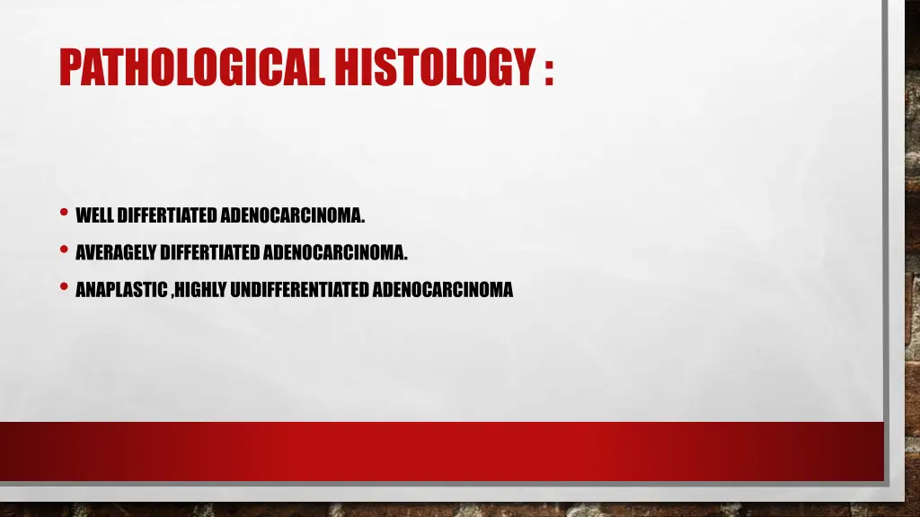 pathological histology