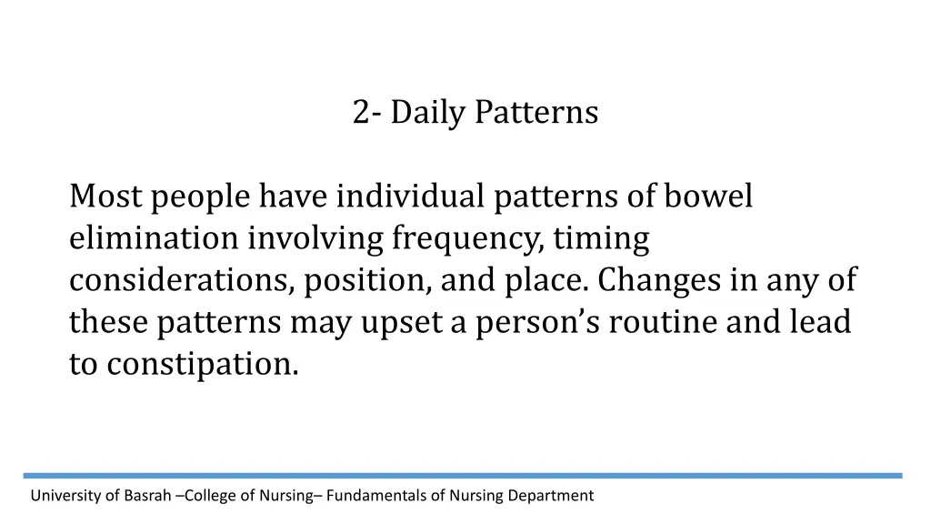 2 daily patterns