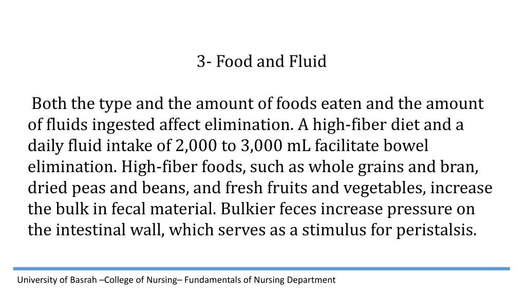 3 food and fluid