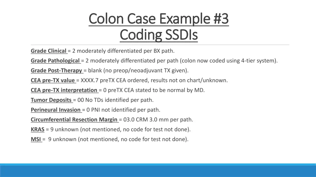 colon case example colon case example 3 coding 1