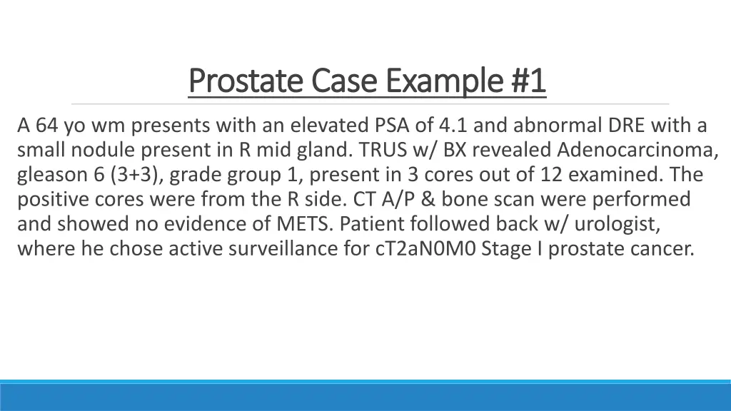 prostate case example 1 prostate case example 1
