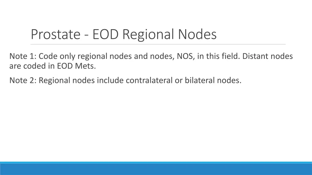 prostate eod regional nodes