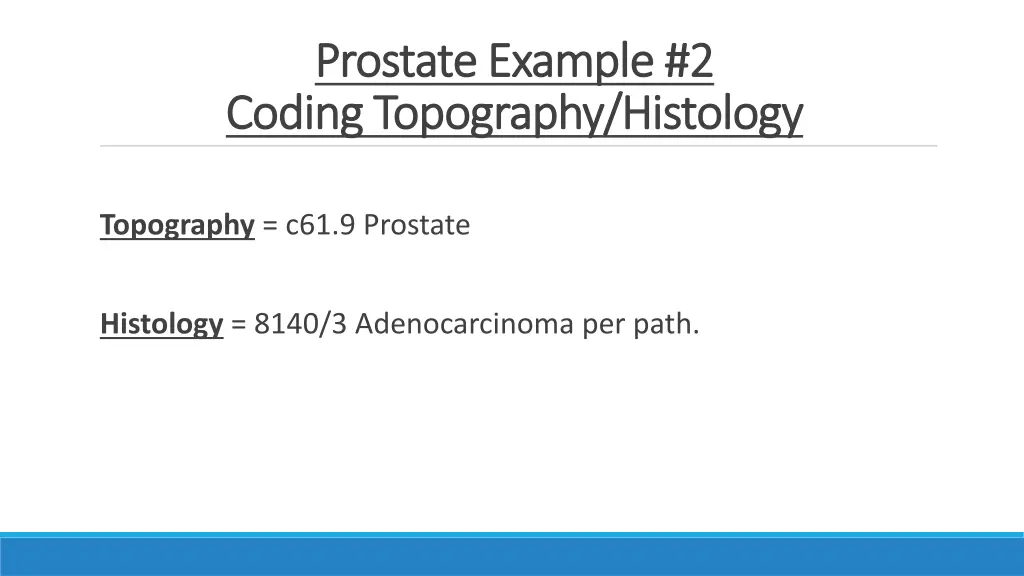 prostate example 2 prostate example 2 coding