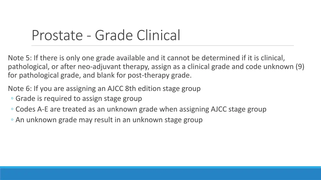 prostate grade clinical 1