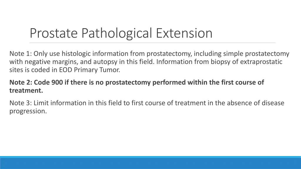 prostate pathological extension