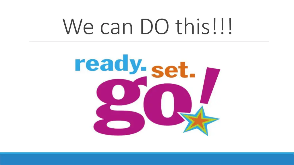 we can do this