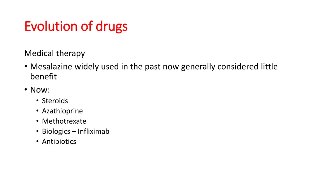 evolution of drugs evolution of drugs