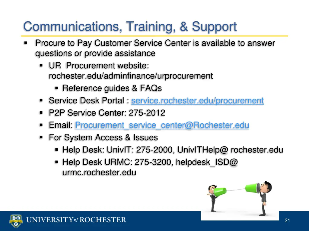 communications training support procure