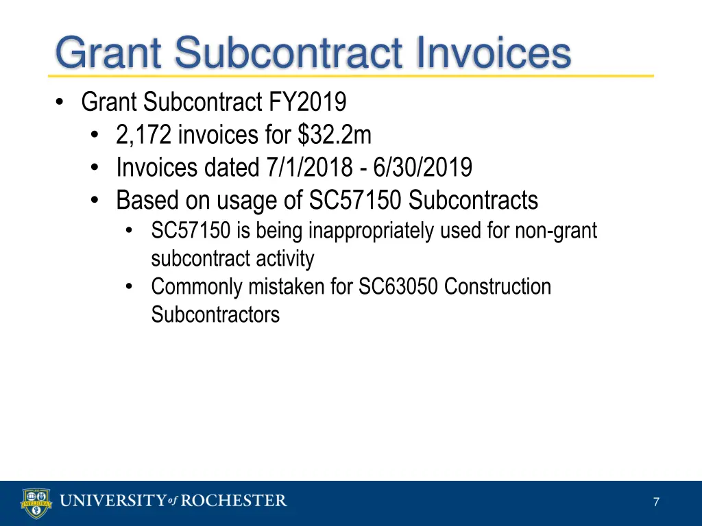 grant subcontract invoices grant subcontract