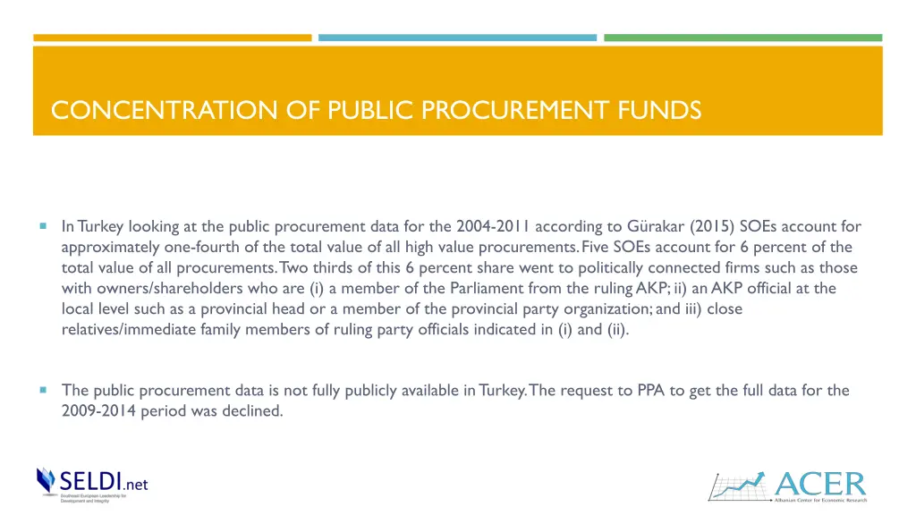 concentration of public procurement funds 1