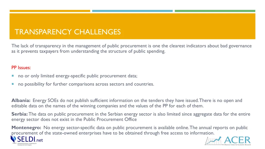 transparency challenges