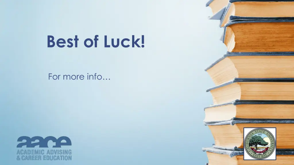 best of luck