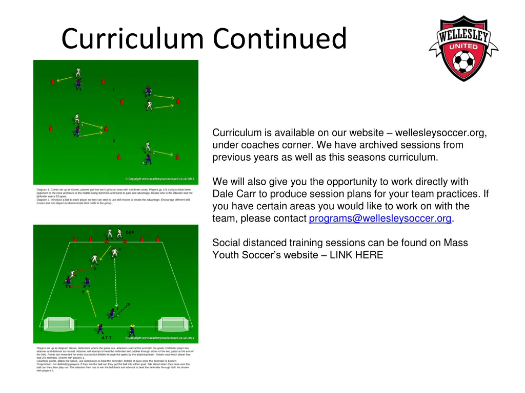 curriculum continued