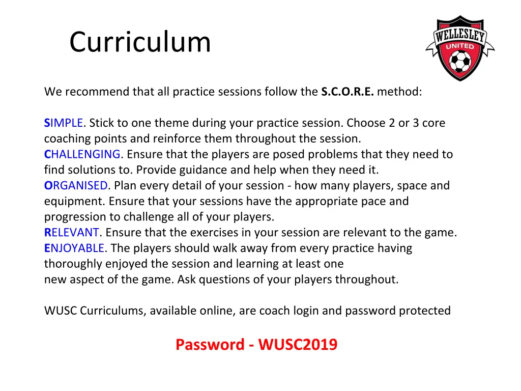 curriculum