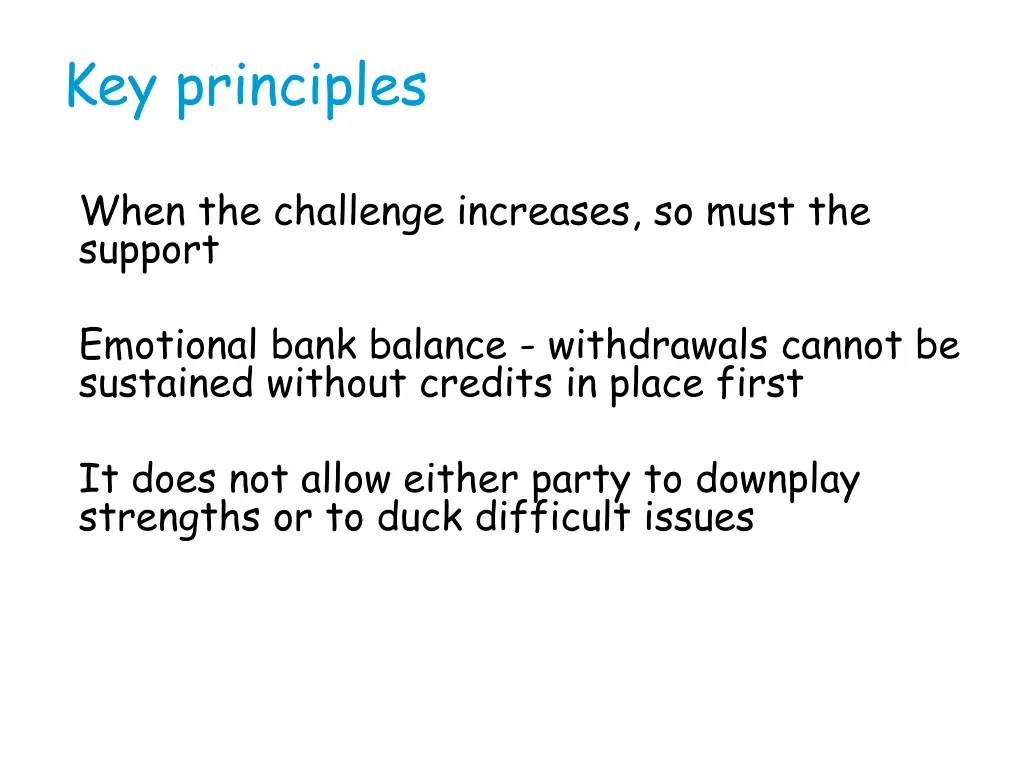 key principles