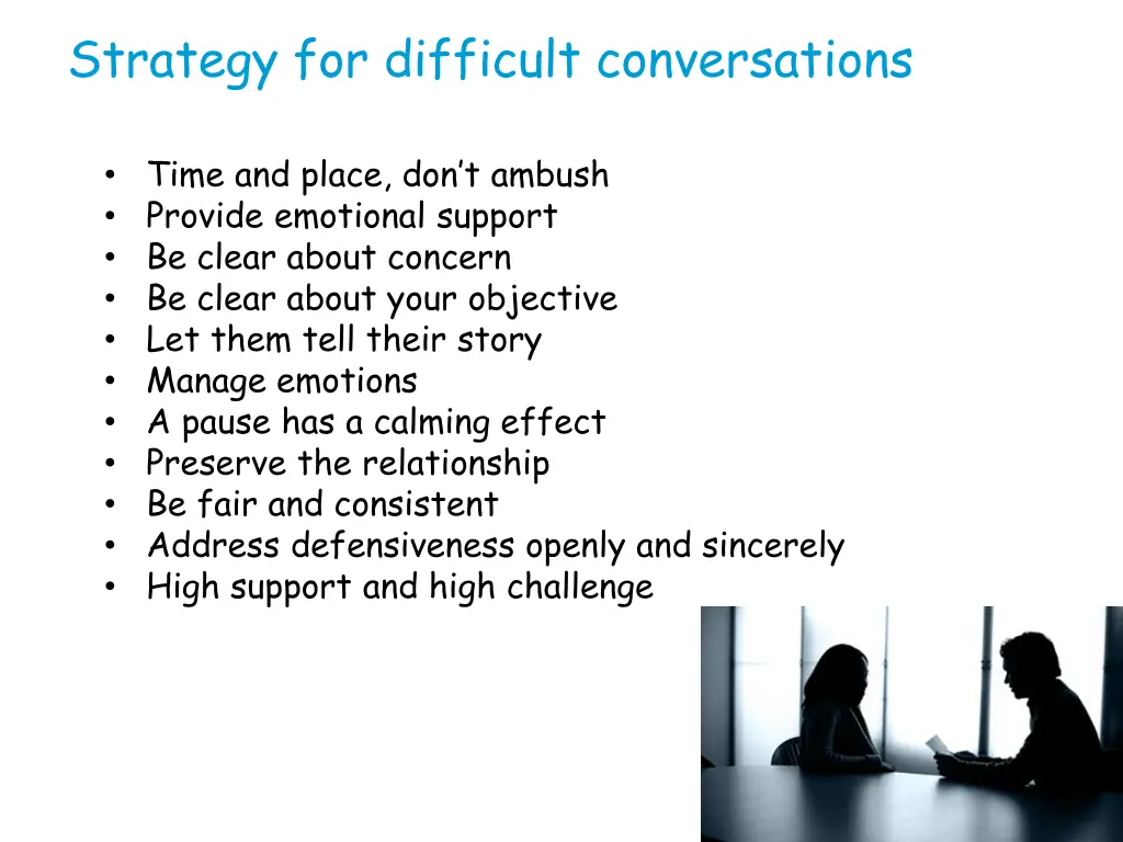 strategy for difficult conversations