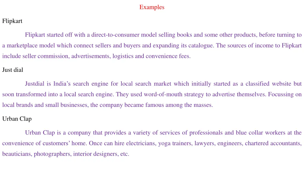 examples