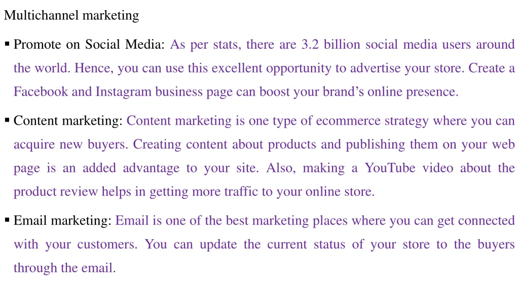 multichannel marketing
