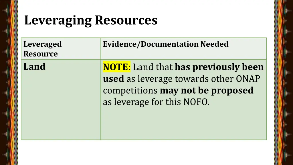 leveraging resources 6