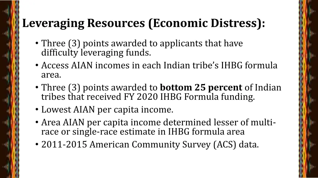 leveraging resources economic distress 1