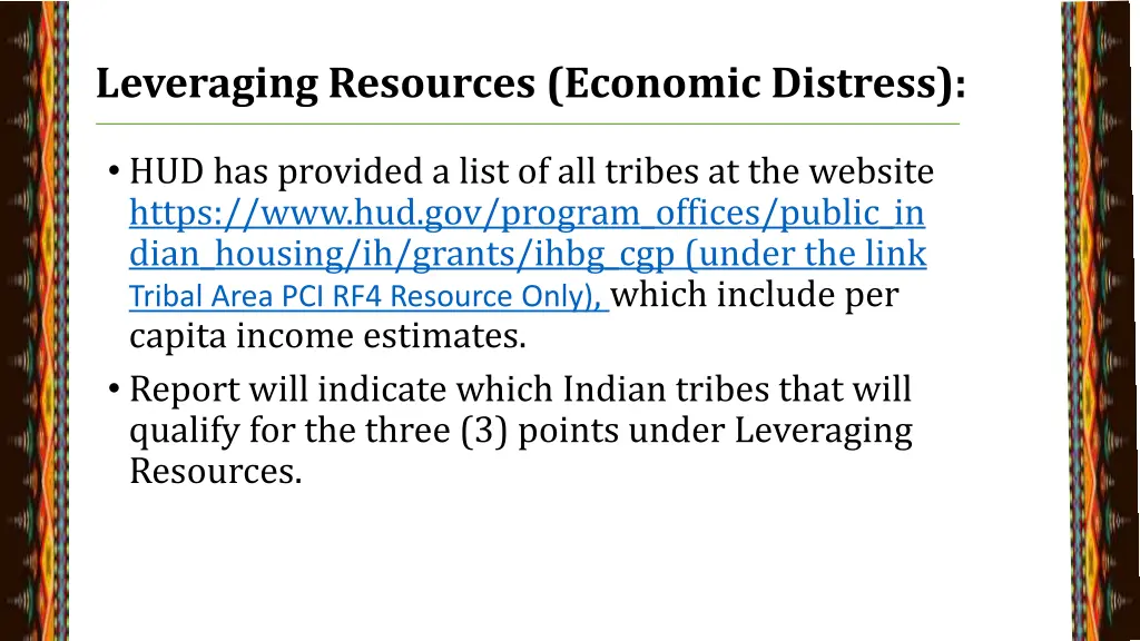 leveraging resources economic distress 2