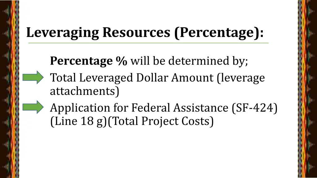 leveraging resources percentage 2