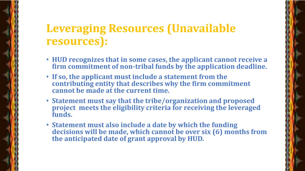 leveraging resources unavailable resources