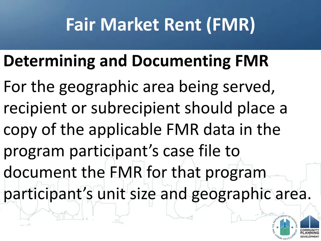 fair market rent fmr