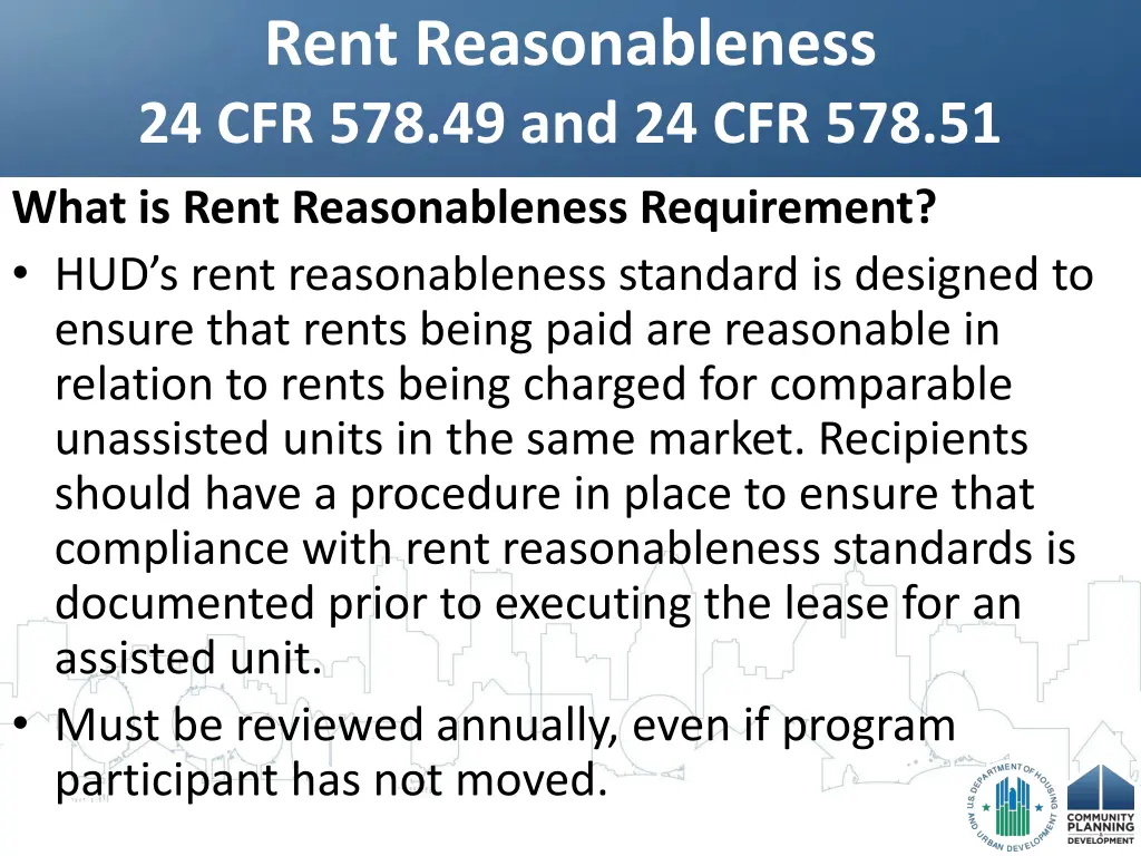 rent reasonableness