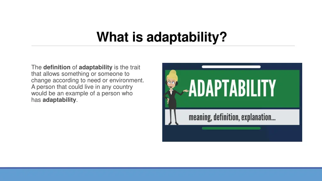 what is adaptability