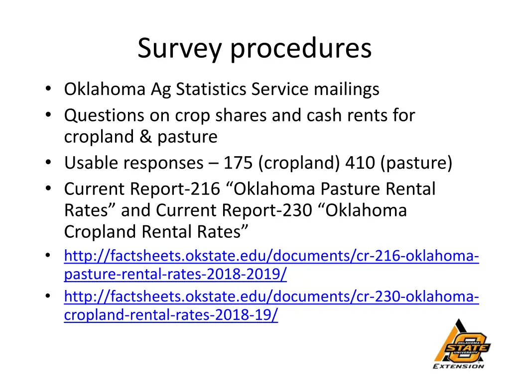 survey procedures