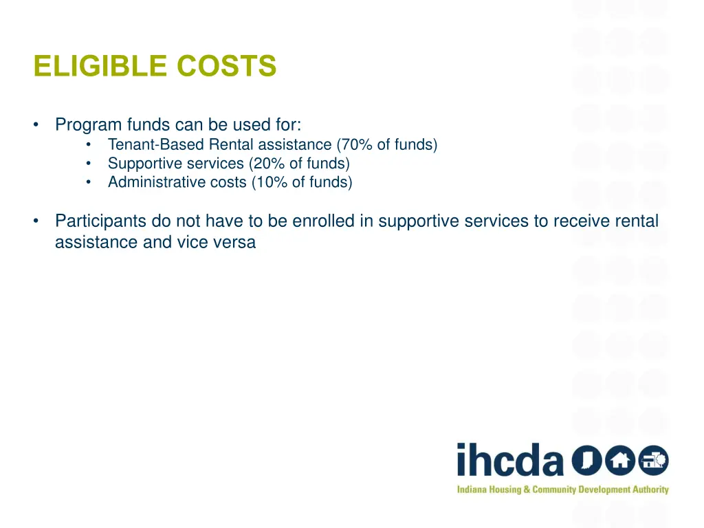 eligible costs