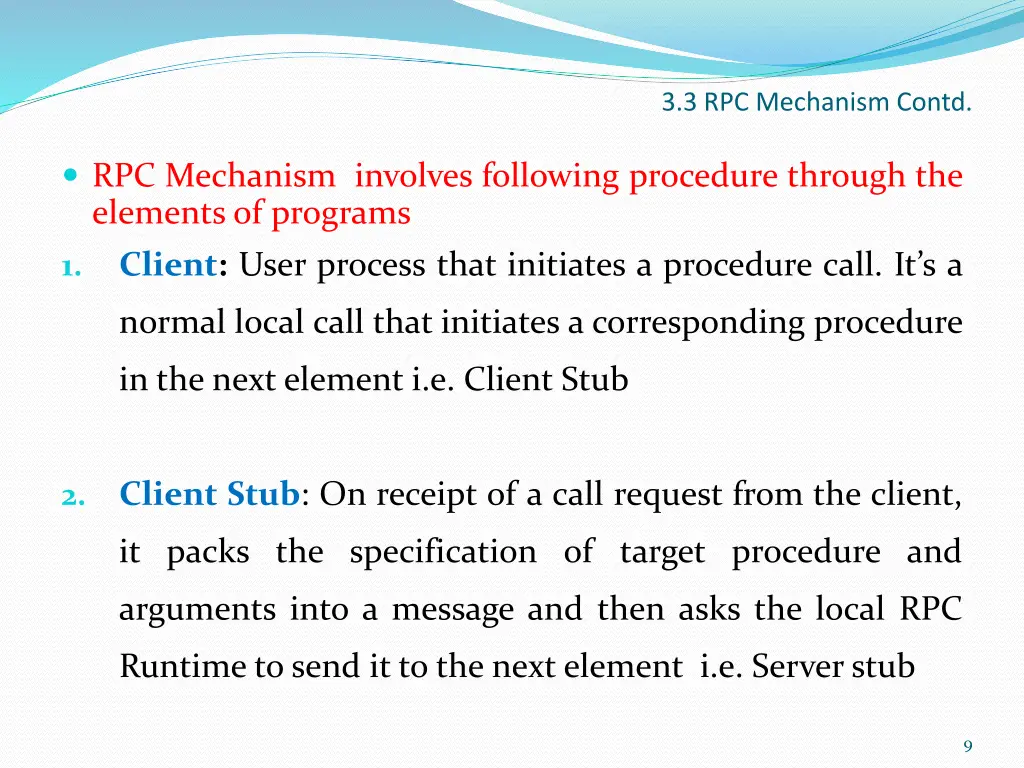 3 3 rpc mechanism contd