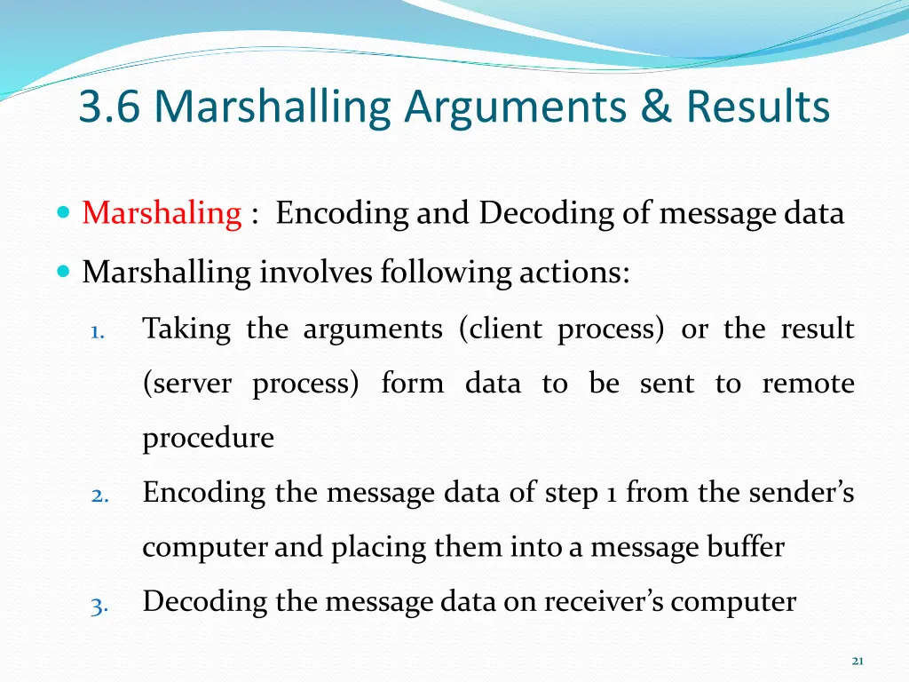 3 6 marshalling arguments results