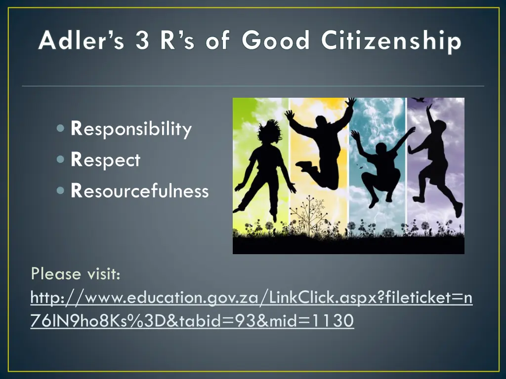 adler s 3 r s of good citizenship