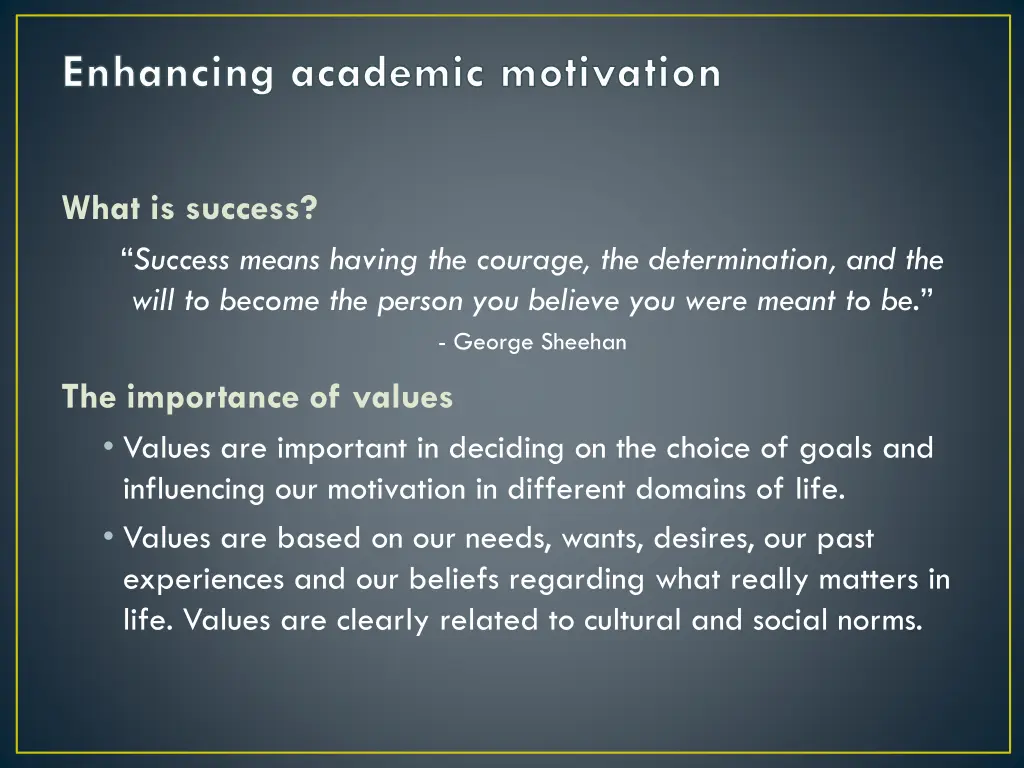 enhancing academic motivation