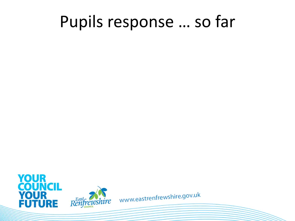 pupils response so far