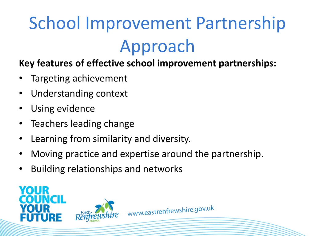 school improvement partnership approach 1
