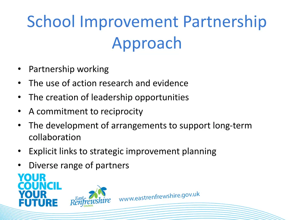 school improvement partnership approach