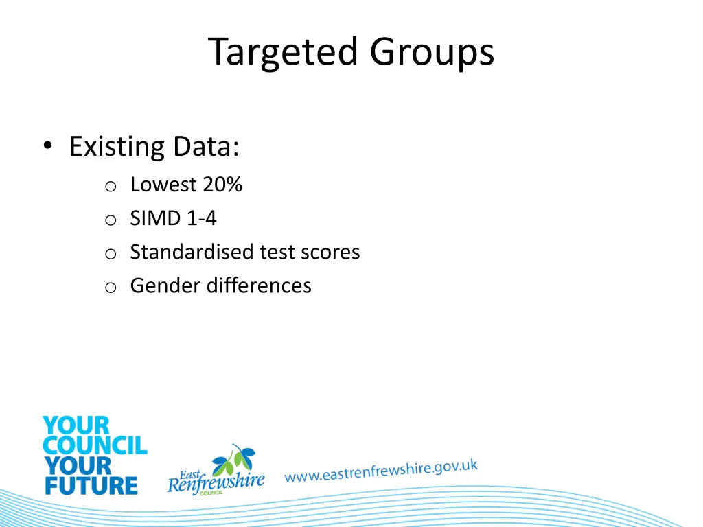 targeted groups