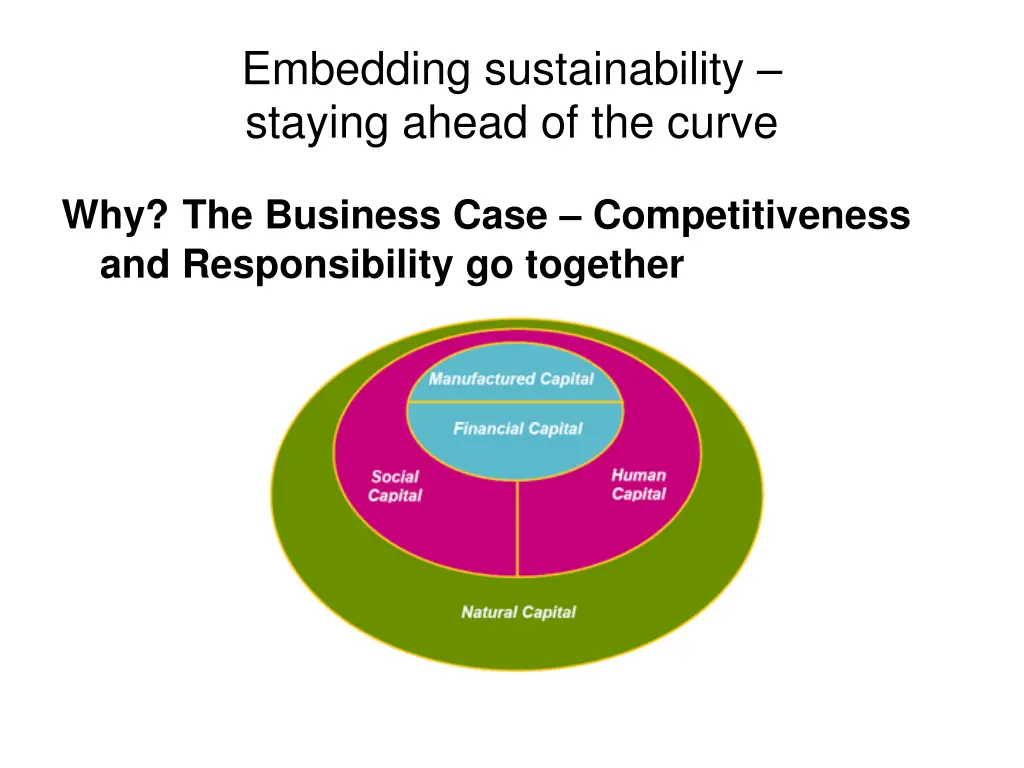 embedding sustainability staying ahead