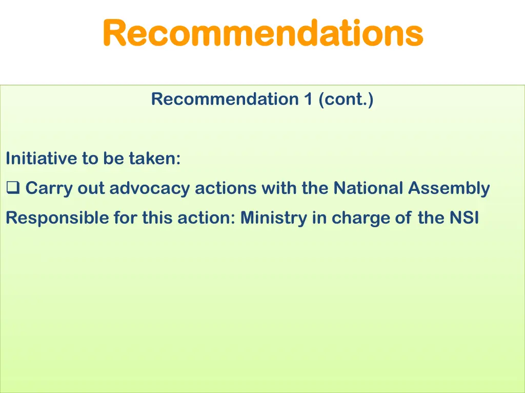 recommendations recommendations 1